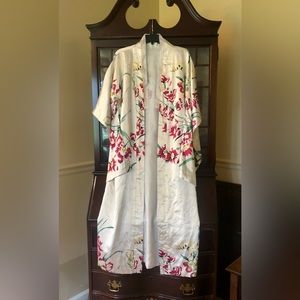 Silk kimono robe